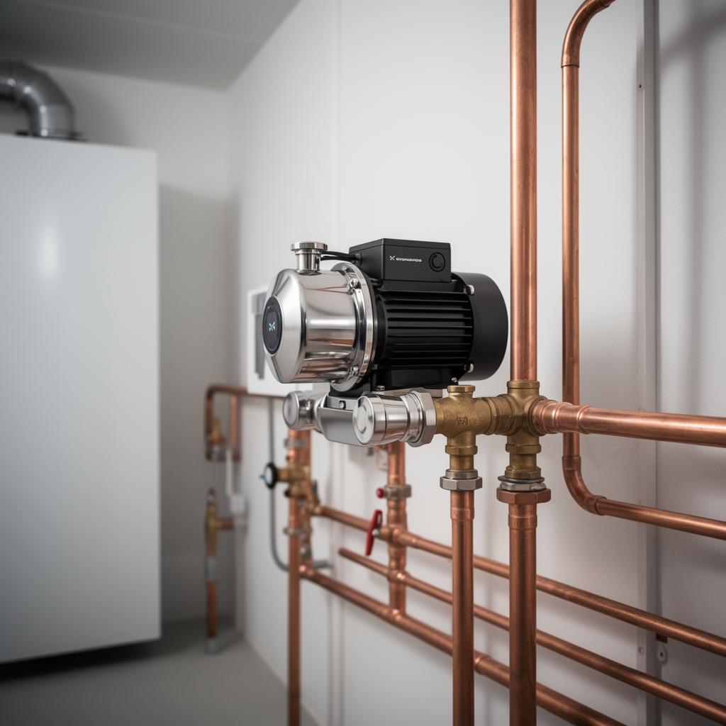 Tsirkulatsioonipump Tallinnas — Grundfos energiasäästlik pump moodsas katlamajas